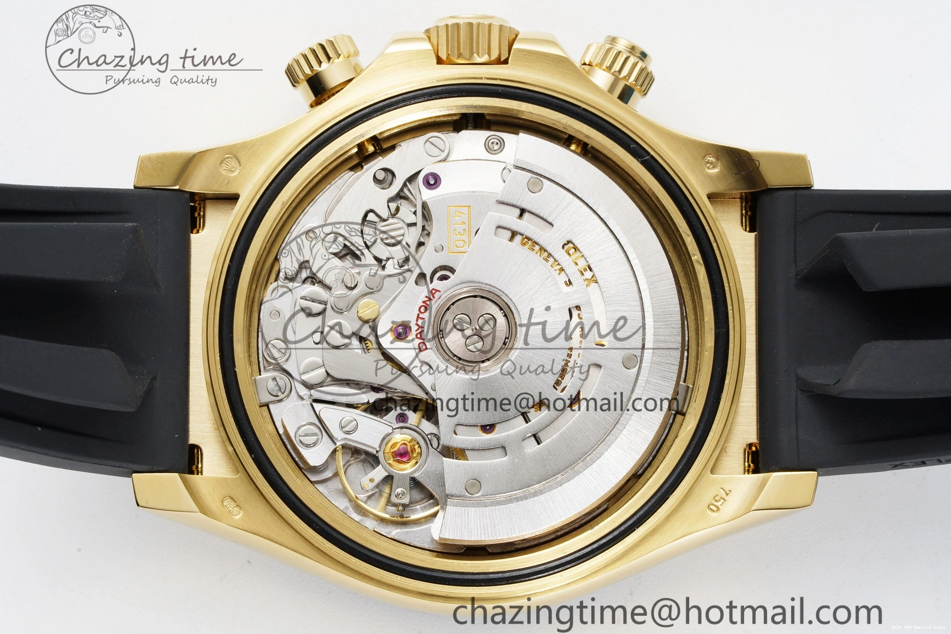 AAA Replica Watches Best 116518 V 2102 White Rubber Edition Arabic EasyMatch SA4130 Daytona Dial Clean 1:1 on Oysterflex Strap 0104